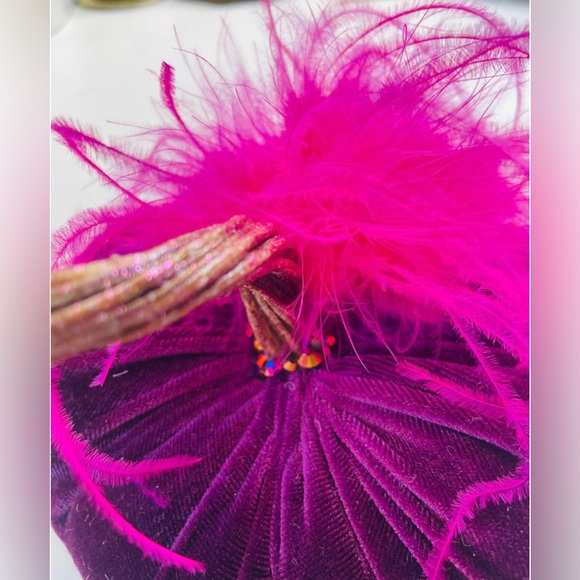 “Darling” Velvet Pumpkin Home Decor - Picture 4 of 7